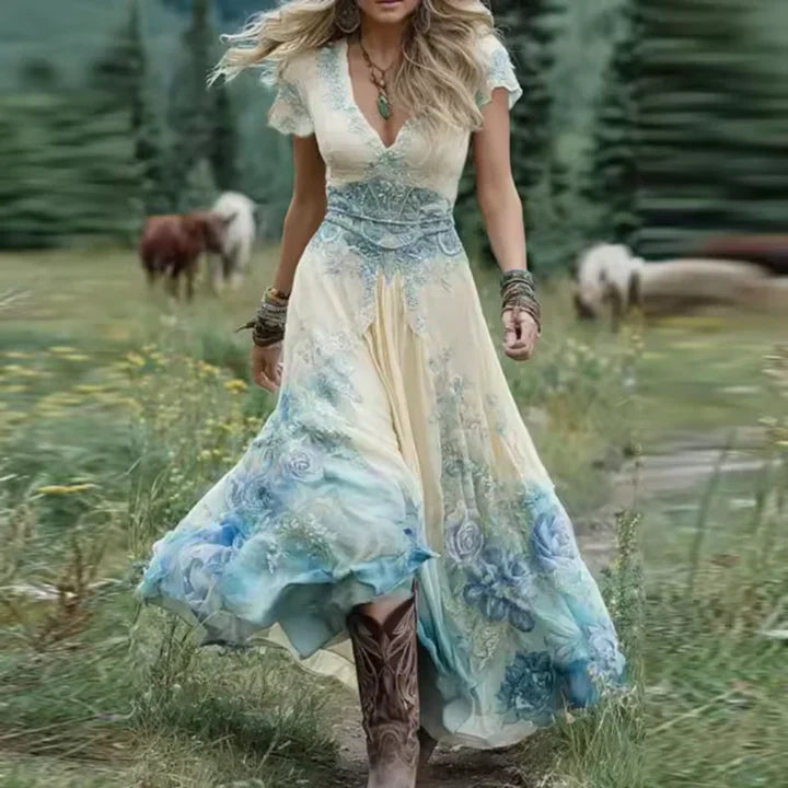 Celestine | Custom-Fit Floral Maxi Dress