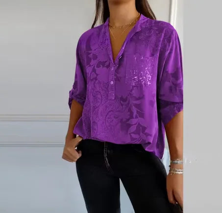 Isla™ | T-shirt à col en V et poches