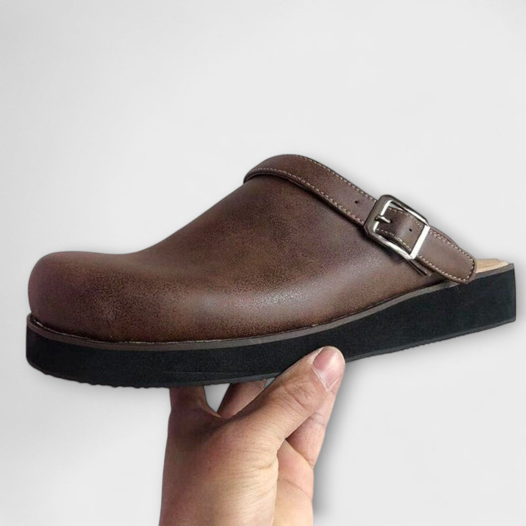 Lightweight Supportive Faux-Leather Orthopedic Shoes