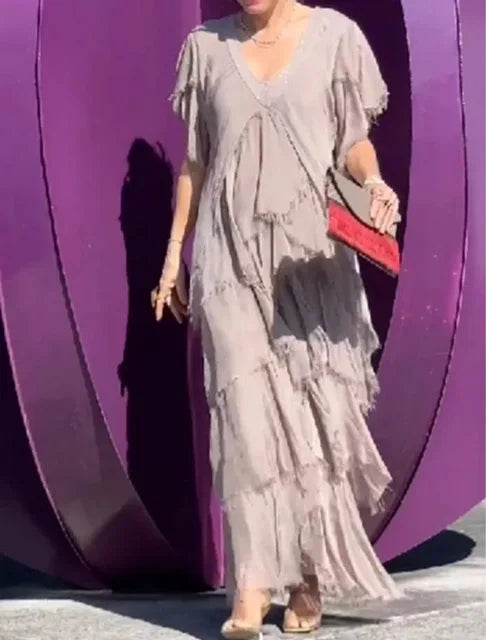 Classic Elegance | Tiered Maxi Dress