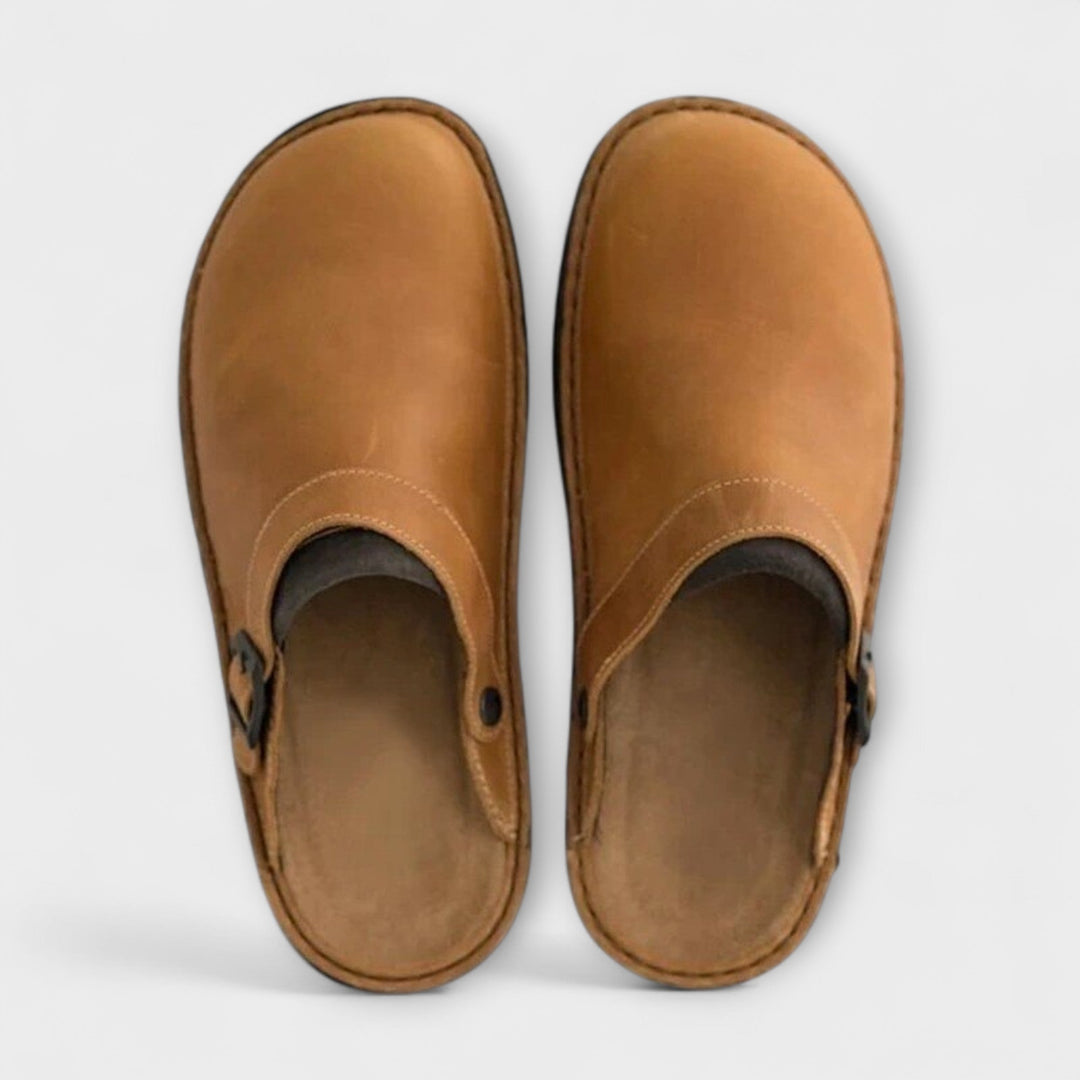 Lightweight Supportive Faux-Leather Orthopedic Shoes
