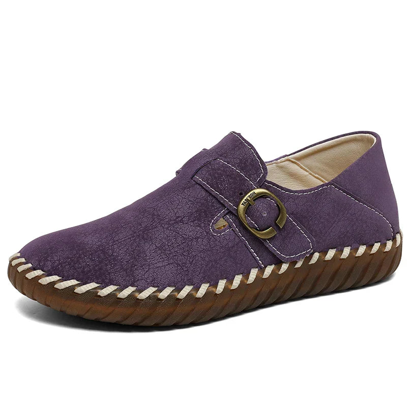 Comfortable Faux-Leather Orthopedic Shoes with Soft Support