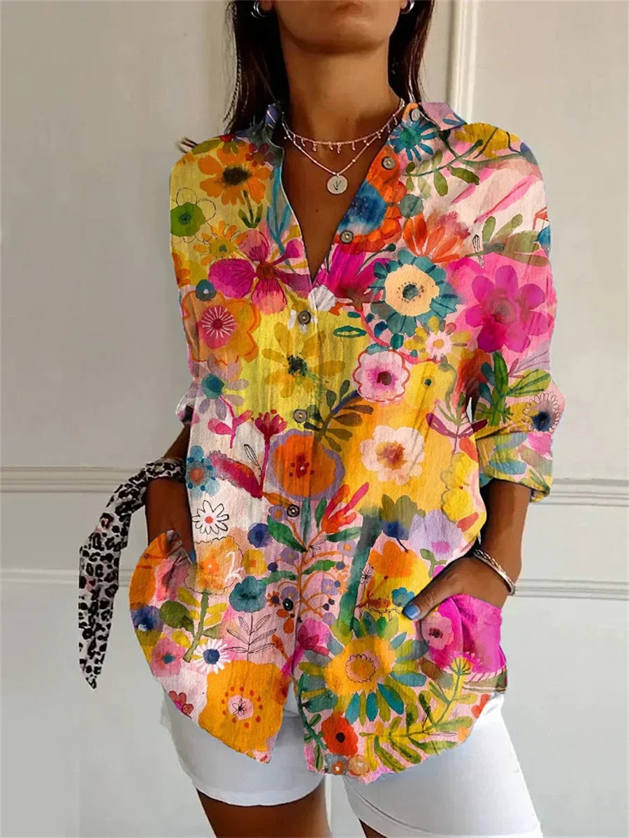 Daisy™ | Relaxed Floral Print Blouse