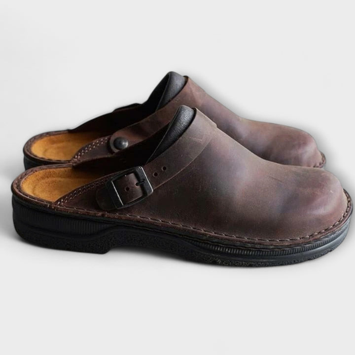Lightweight Supportive Faux-Leather Orthopedic Shoes