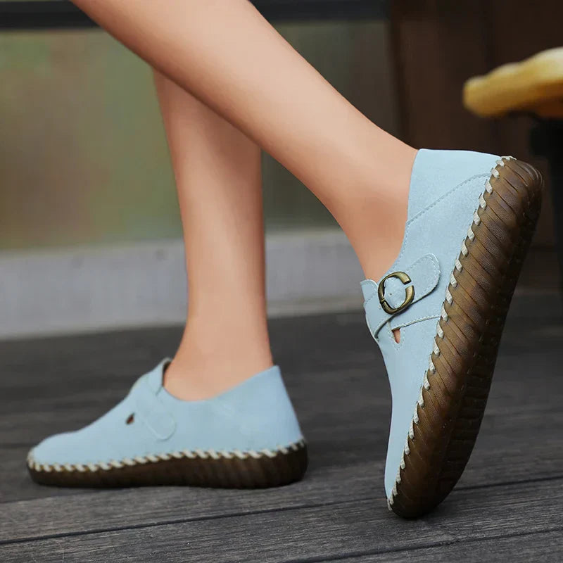 Comfortable Faux-Leather Orthopedic Shoes with Soft Support