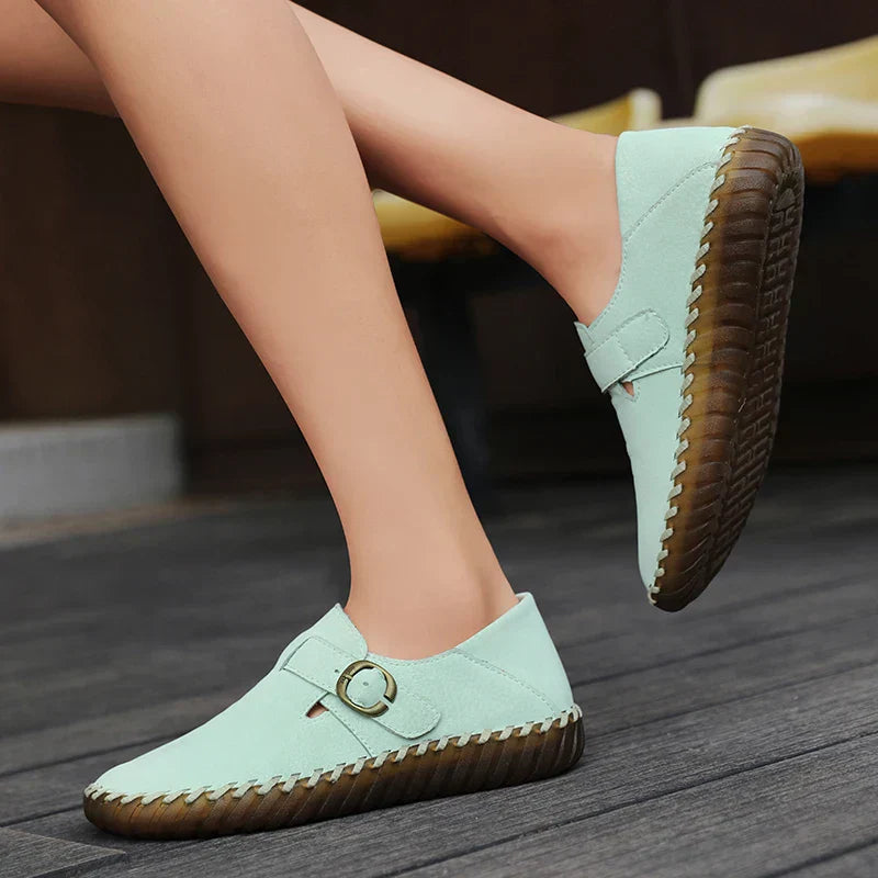 Comfortable Faux-Leather Orthopedic Shoes with Soft Support
