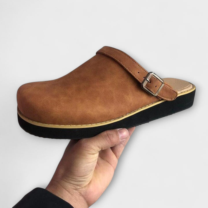 Lightweight Supportive Faux-Leather Orthopedic Shoes