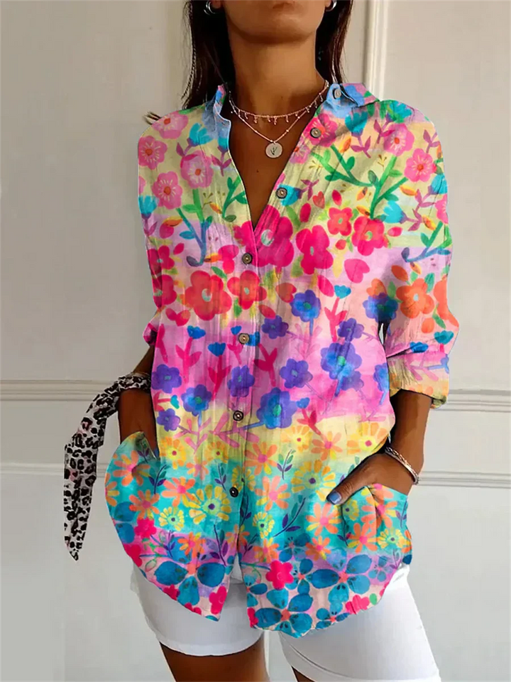 Daisy™ | Relaxed Floral Print Blouse