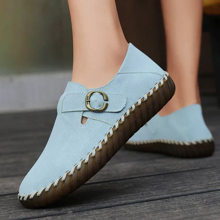 Comfortable Faux-Leather Orthopedic Shoes with Soft Support