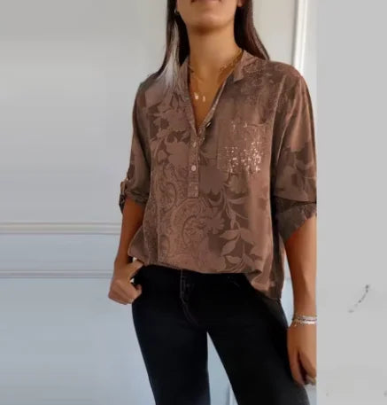 Isla™ | T-shirt à col en V et poches