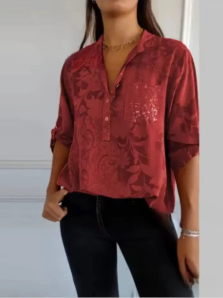 Isla™ | T-shirt à col en V et poches