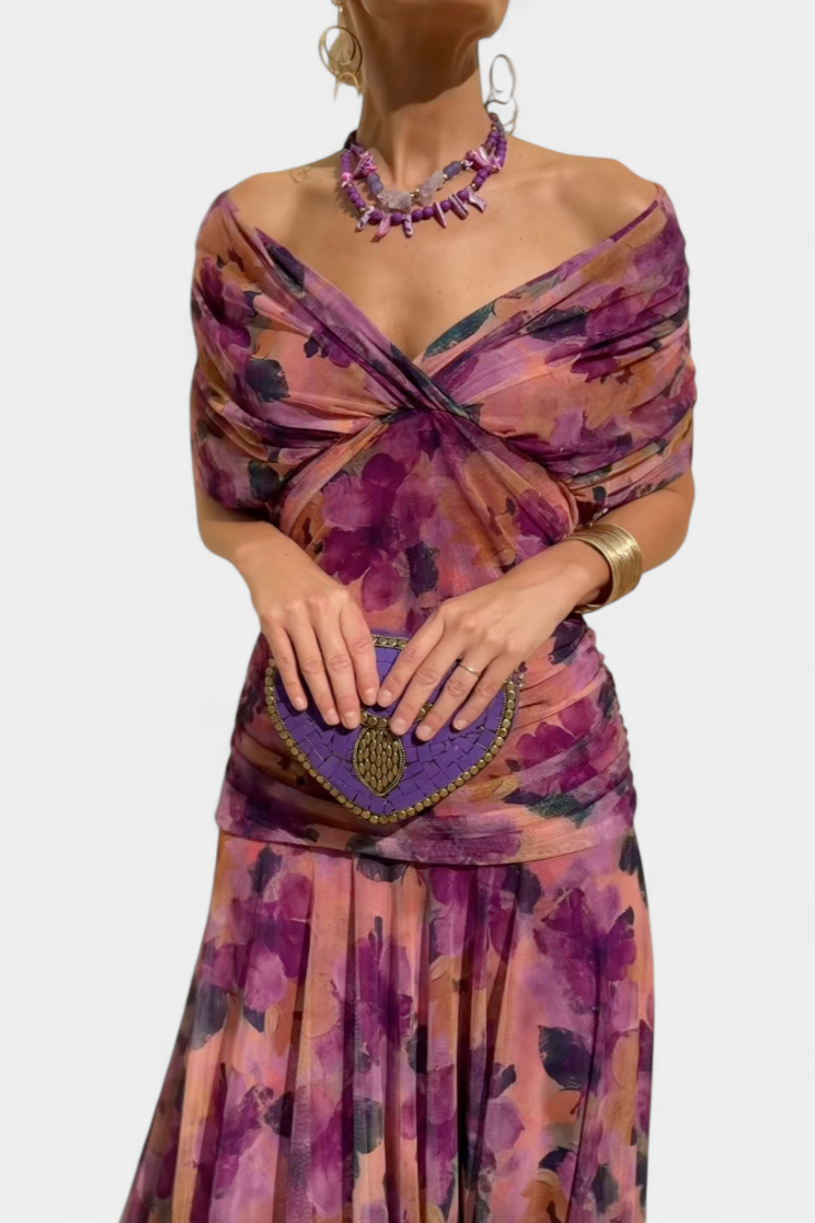 Alondra™ | Chic Floral V-Neck Dress