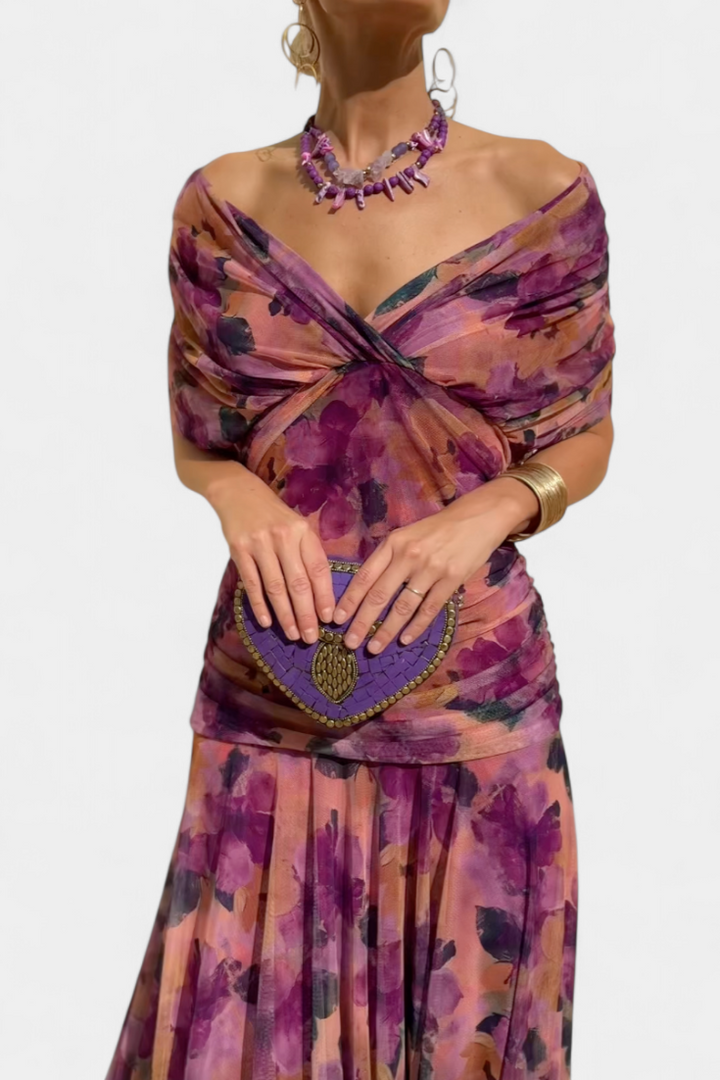 Alondra™ | Chic Floral V-Neck Dress