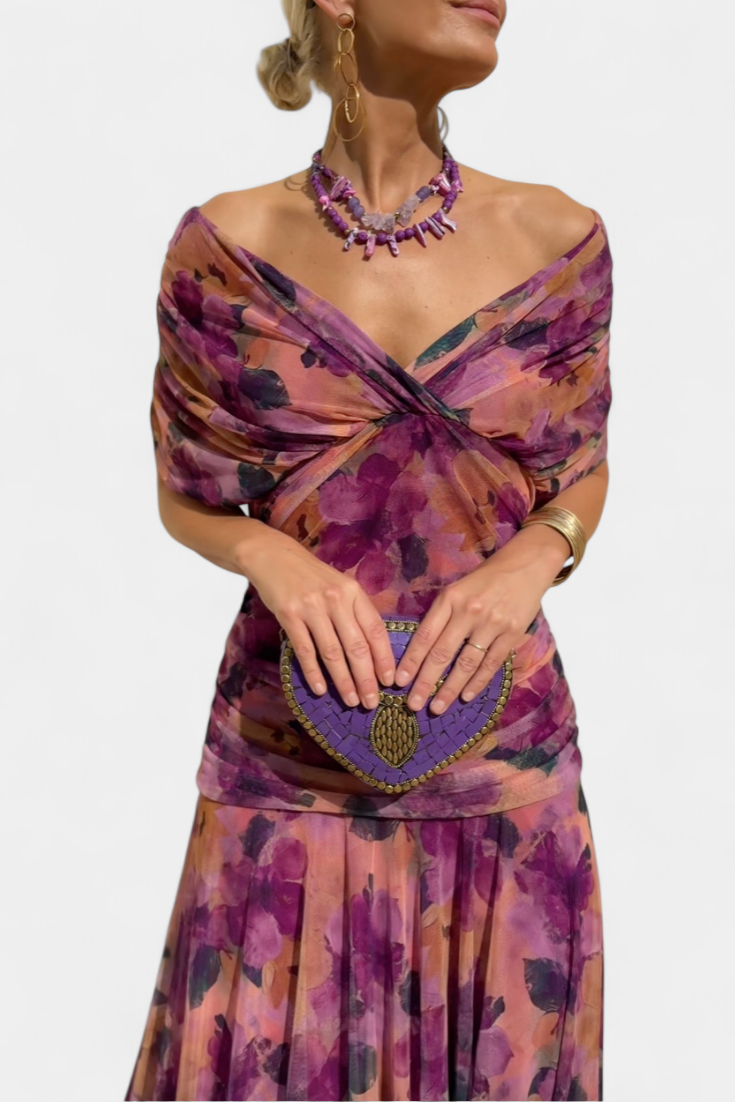 Alondra™ | Chic Floral V-Neck Dress