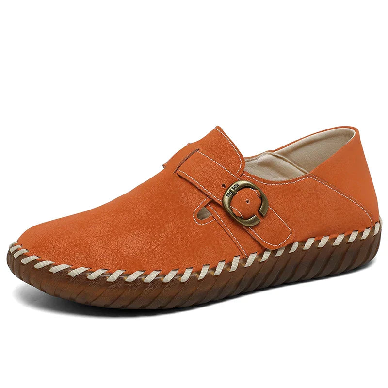 Comfortable Faux-Leather Orthopedic Shoes with Soft Support