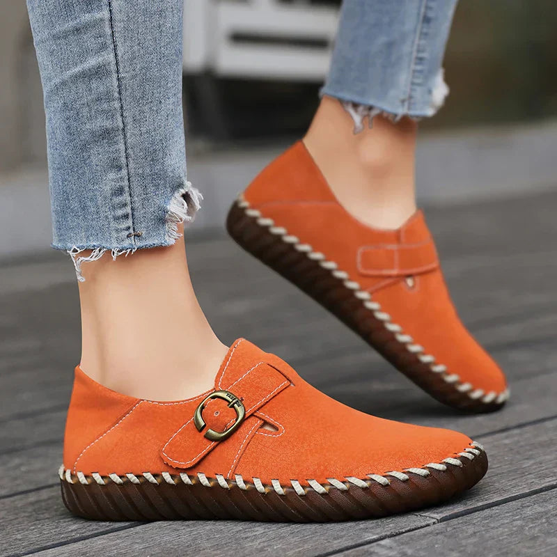 Comfortable Faux-Leather Orthopedic Shoes with Soft Support