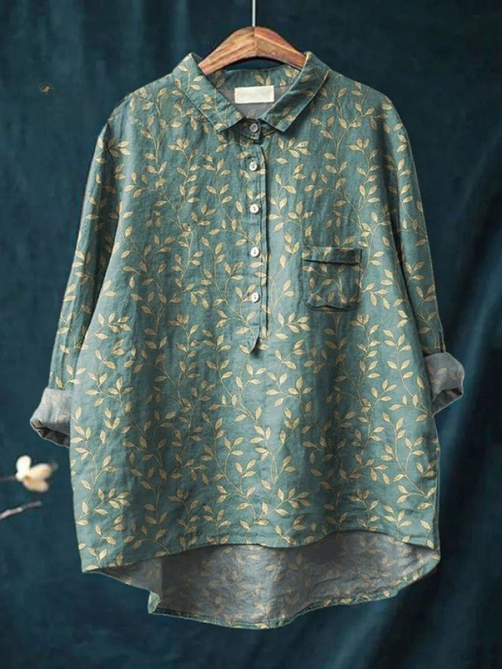 Lina | Vibrant Floral Embroidered Shirt