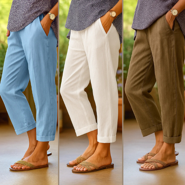 Sylara™ | Lightweight Linen Trousers