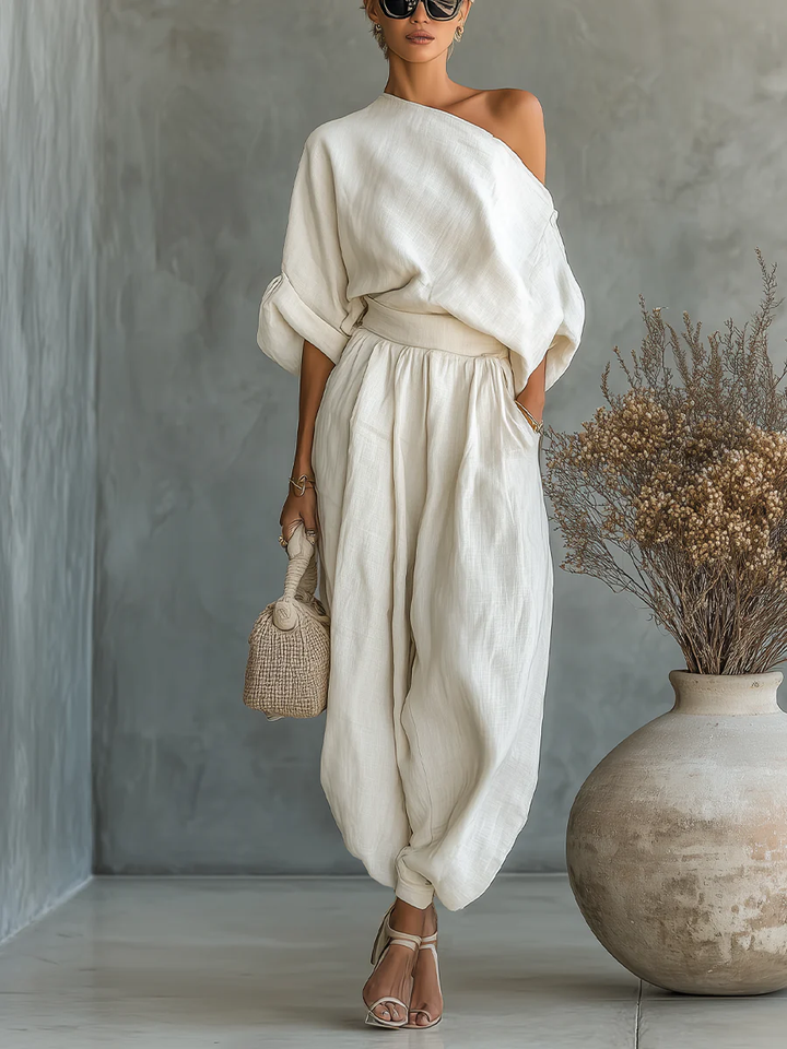 Laura™ | Off-Shoulder Two-Piece Set