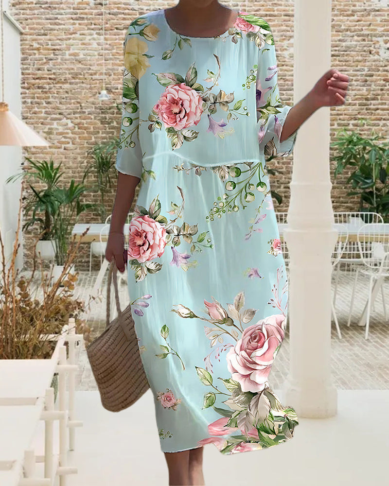 Harriet - Graceful Floral Gown