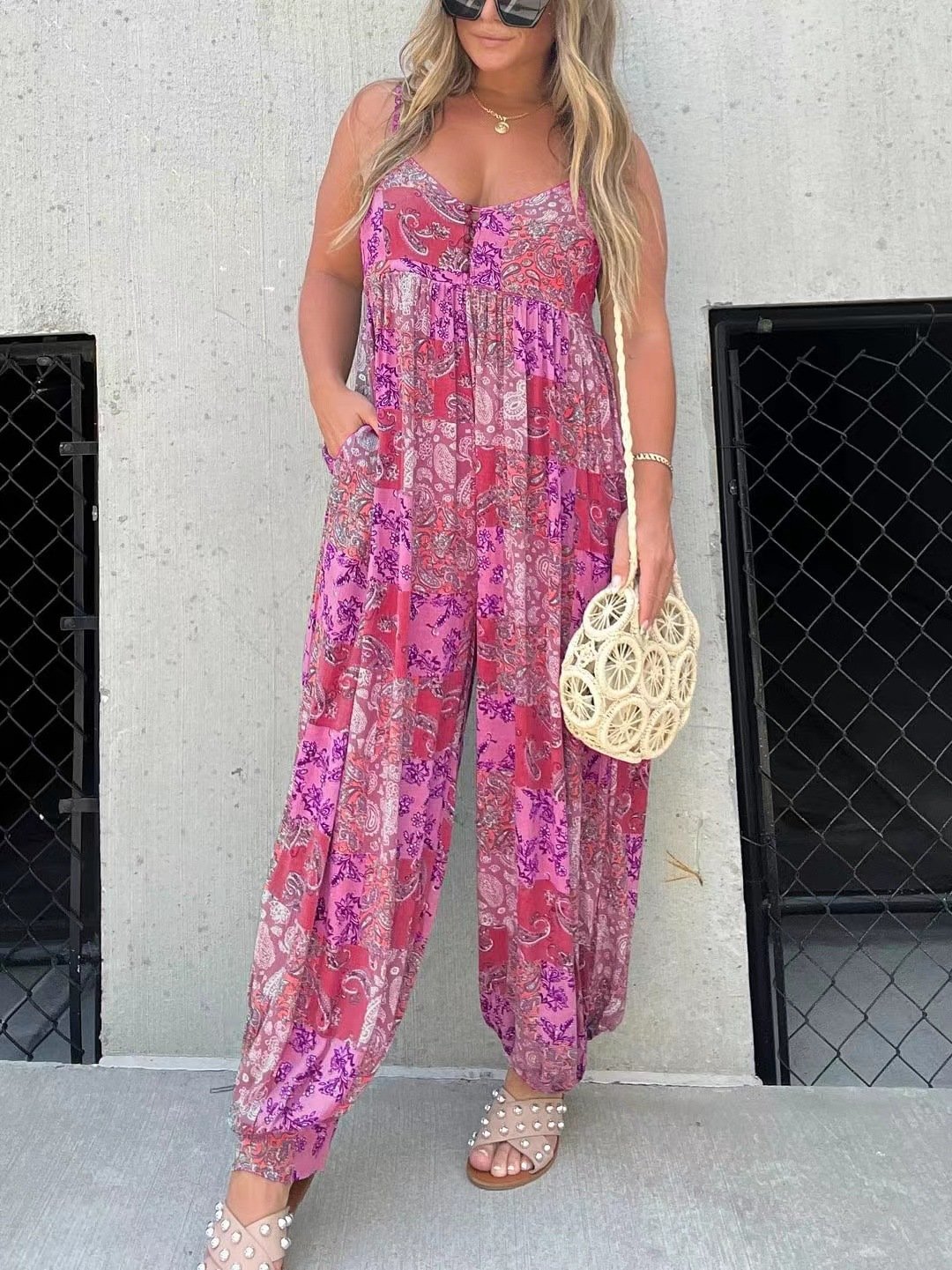 DANICA™ - Bohemian Balloon Pant Jumpsuit