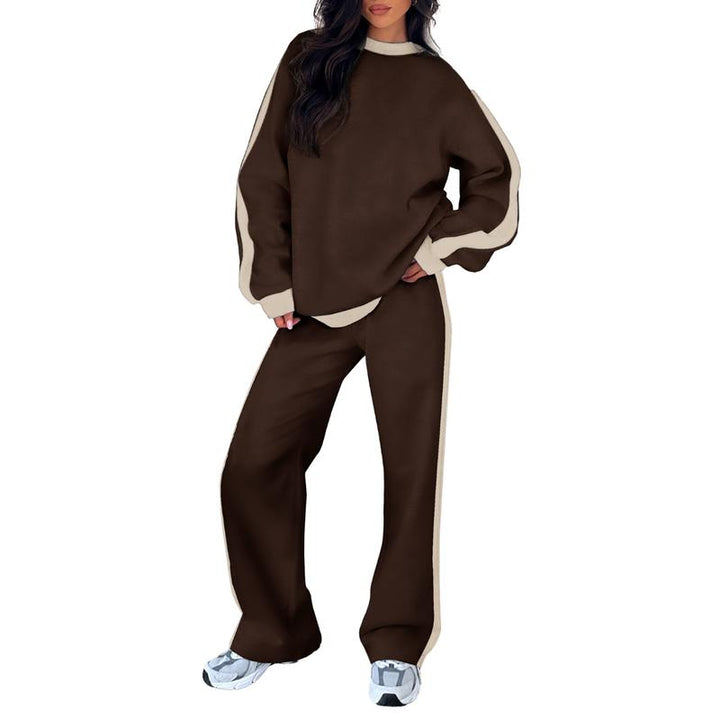 SANDI - Cozy 2-Piece Lounge Set with Sweatshirt and Straight-Leg Pants