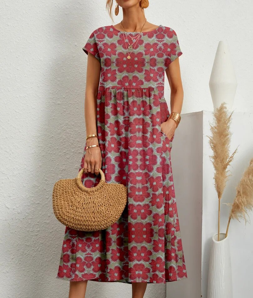 Violet™ - Cozy Cotton Dress
