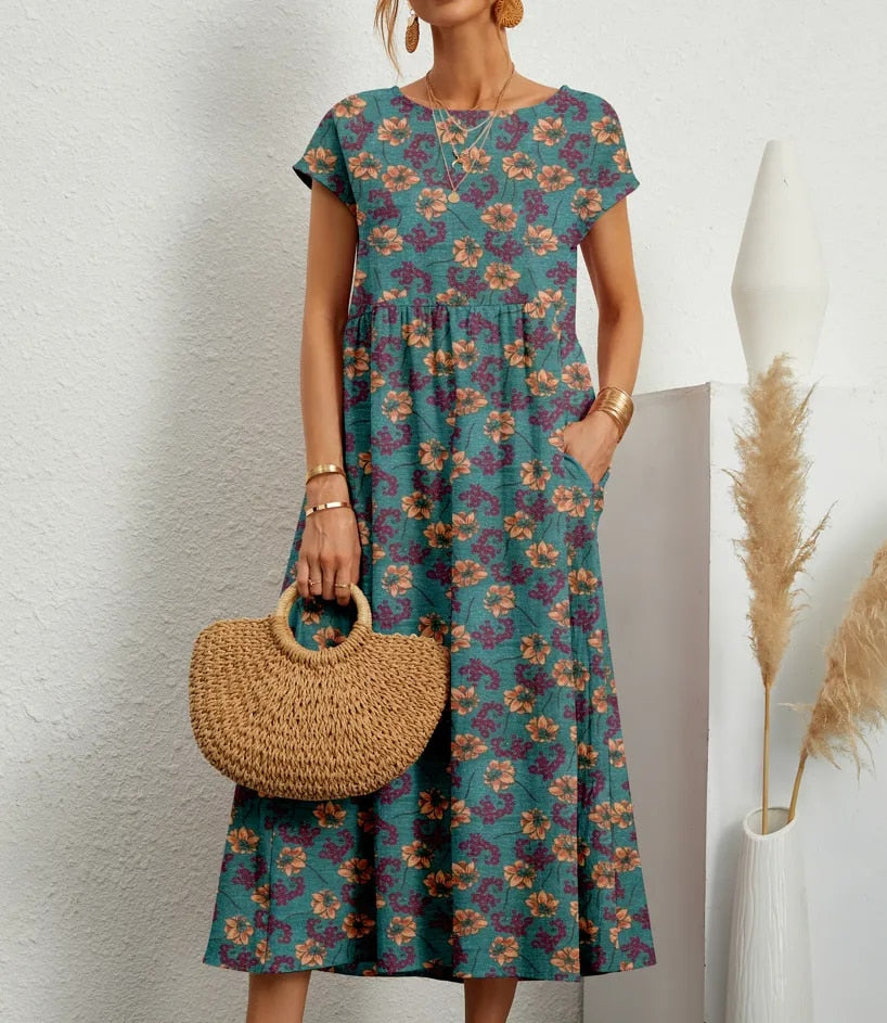 Violet™ - Cozy Cotton Dress