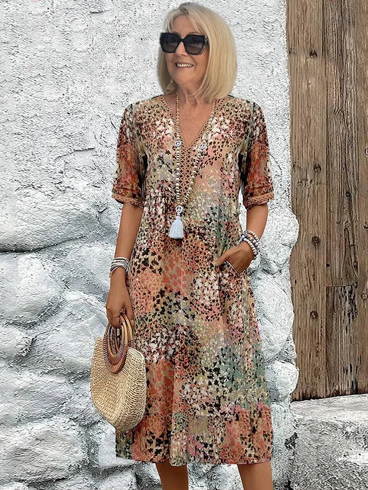 Florencia™ - Colorful Midi Dress