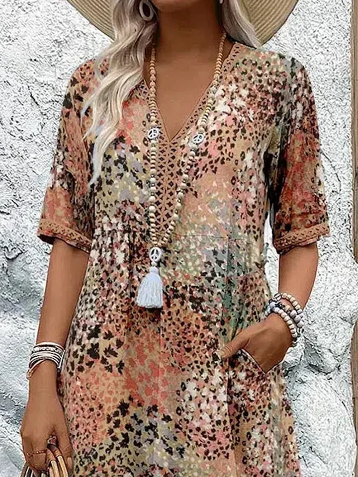 Florencia™ - Colorful Midi Dress