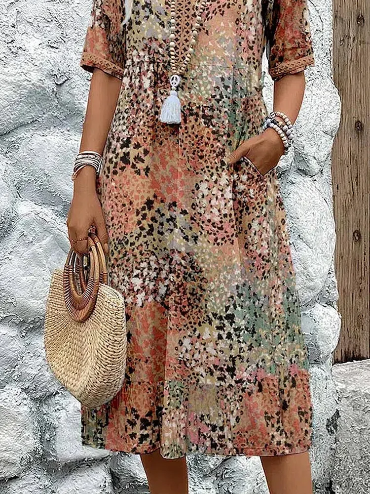 Florencia™ - Colorful Midi Dress