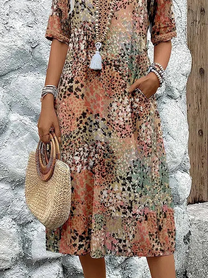 Florencia™ - Colorful Midi Dress