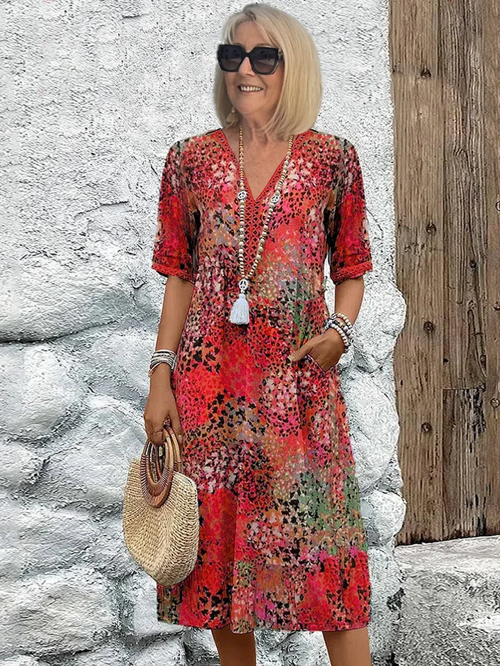 Florencia™ - Colorful Midi Dress
