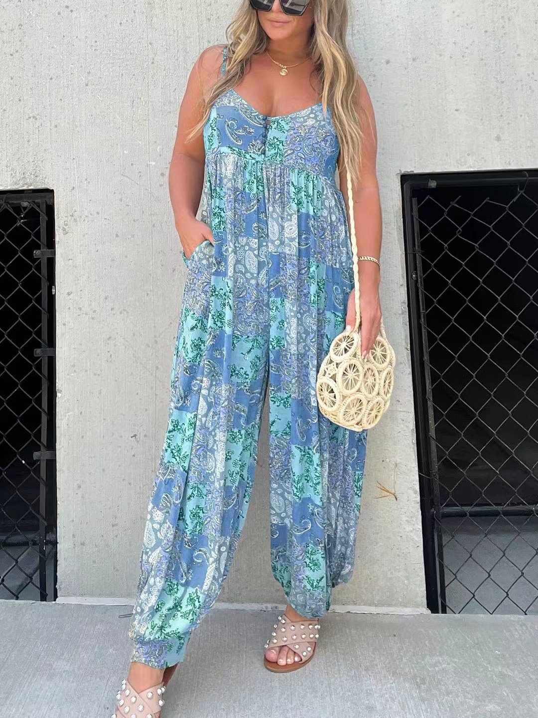 DANICA™ - Bohemian Balloon Pant Jumpsuit