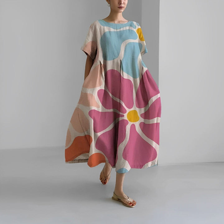 Avela™ - Bohemian Floral Spring Dress with Tummy Control
