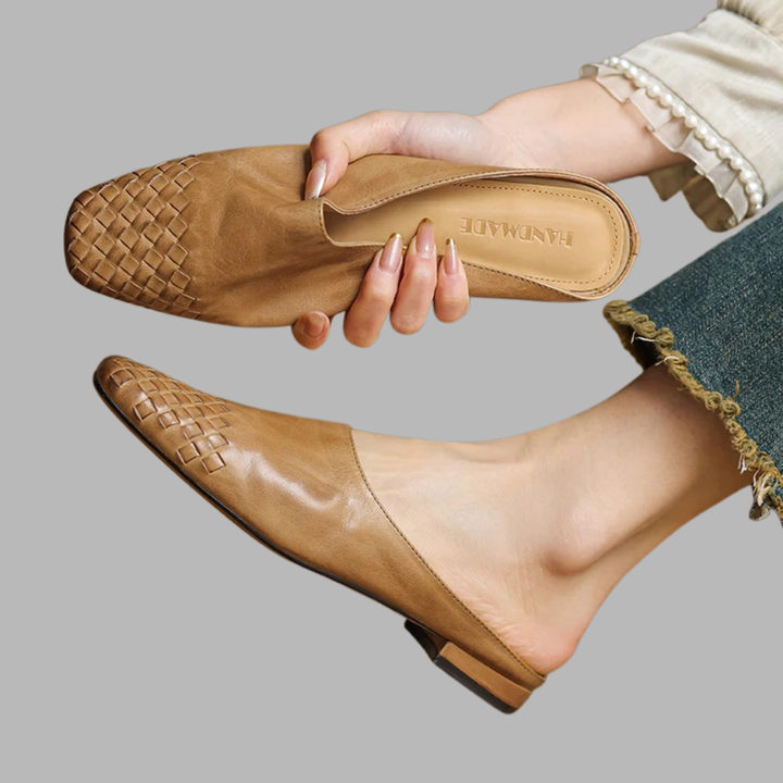 Mila™ Authentic Leather Slides