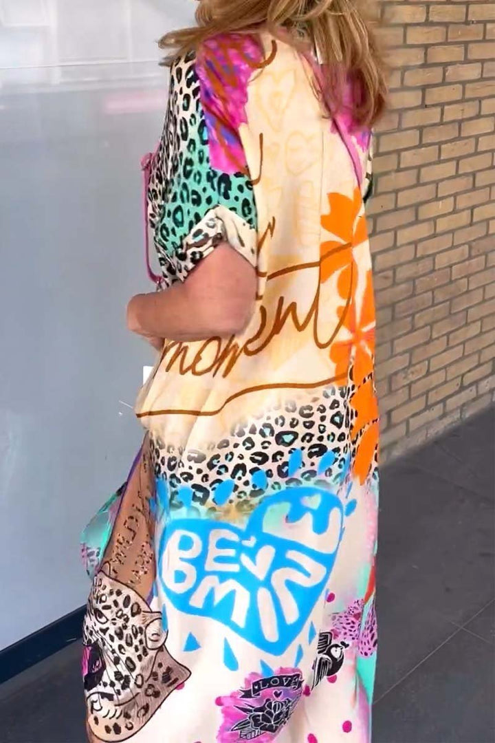 Zola™ - Casual Leopard Print Dress with Tummy Control