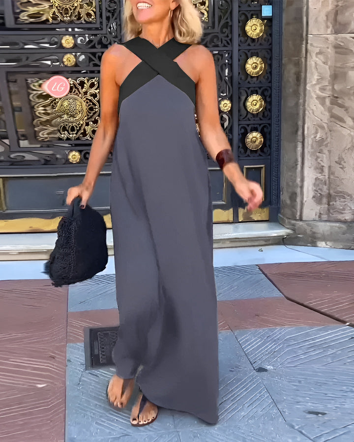 Delphine™ | Crossed Cut Dress