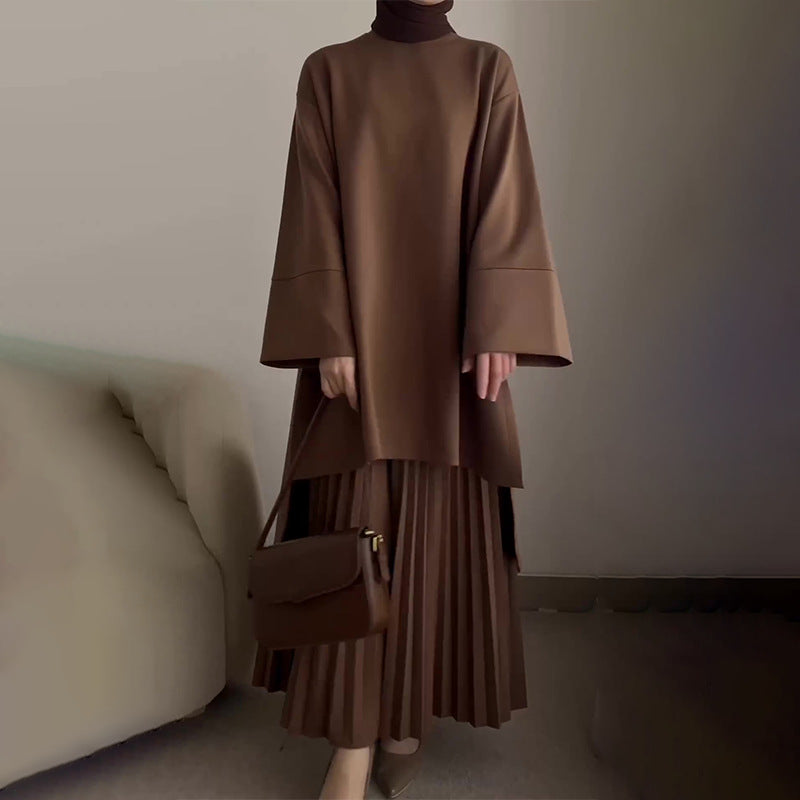 OPHELIE™ - Stylish Pleated Two-Piece Ensemble