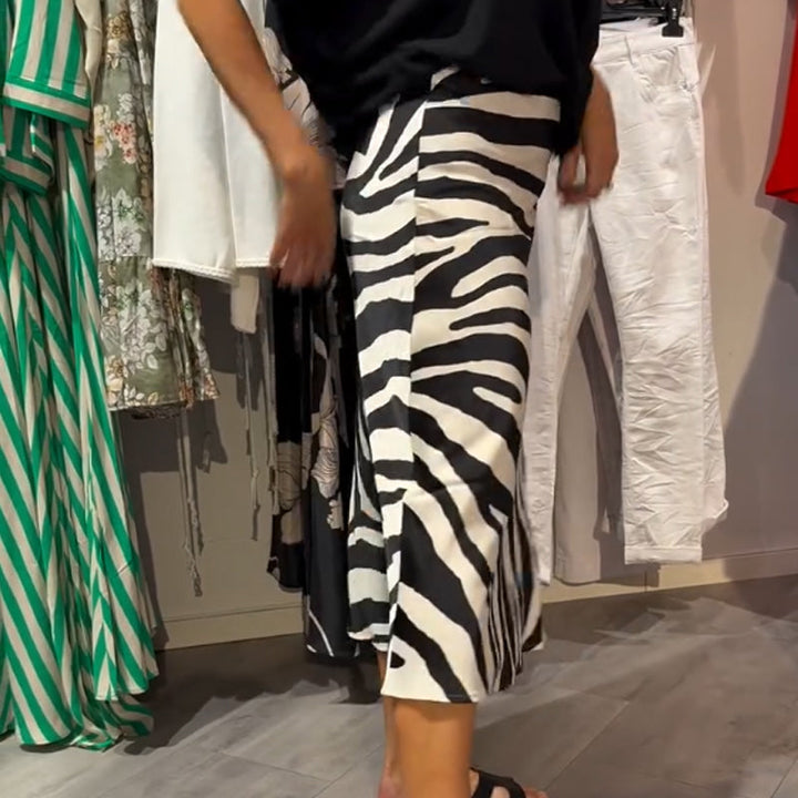 Karen™ | Women's Midi Skirt Set with Knot Blouse