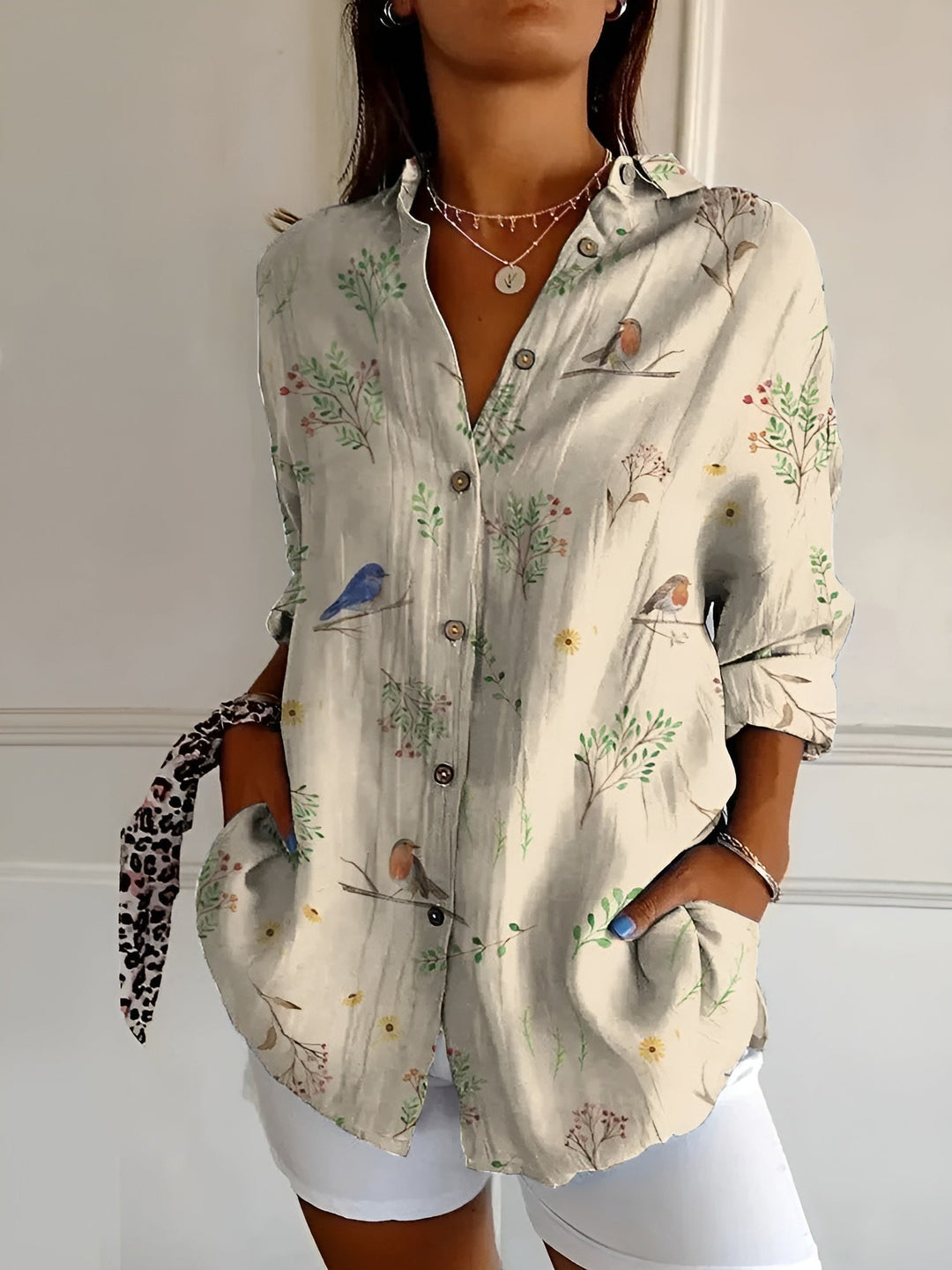 MARIVELLE™ | Chemise Printanière Fleurie