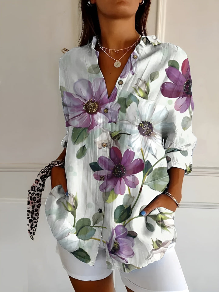 MARIVELLE™ | Chemise Printanière Fleurie