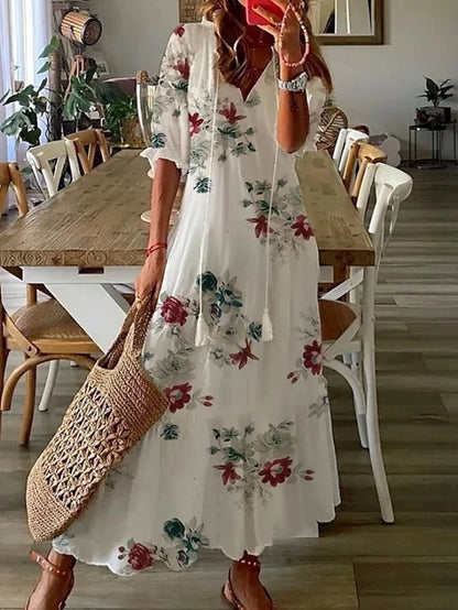 Isabelle™ - Bohemian Dress with Tummy-Enhancing Design